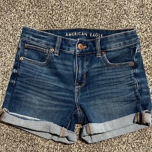 American Eagle Outfitters Dark Blue Jean Shorts